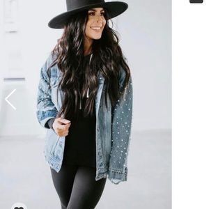Lauriebelles Chelsea pearl denim jacket